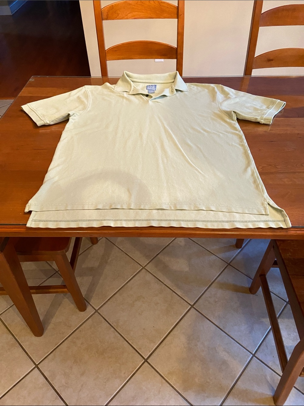 Jos. A. Bank Pale Green Men's Polo Shirt. 100% Cotton. L